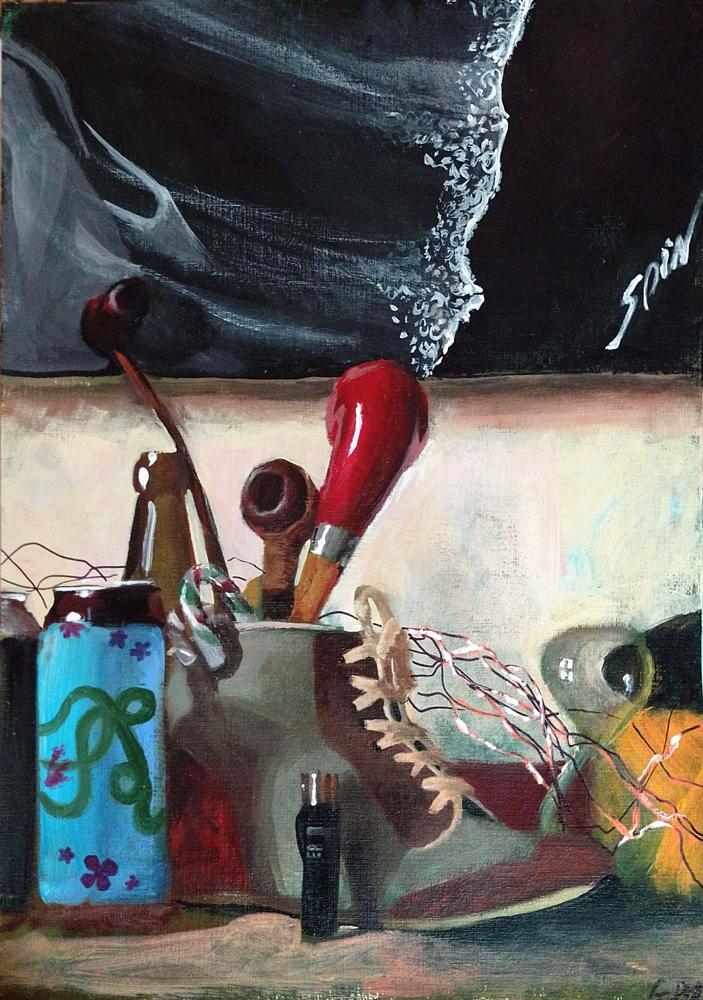 Still life on the mantlepiece