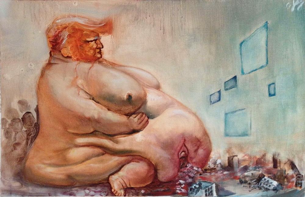 Trump pregnant with war