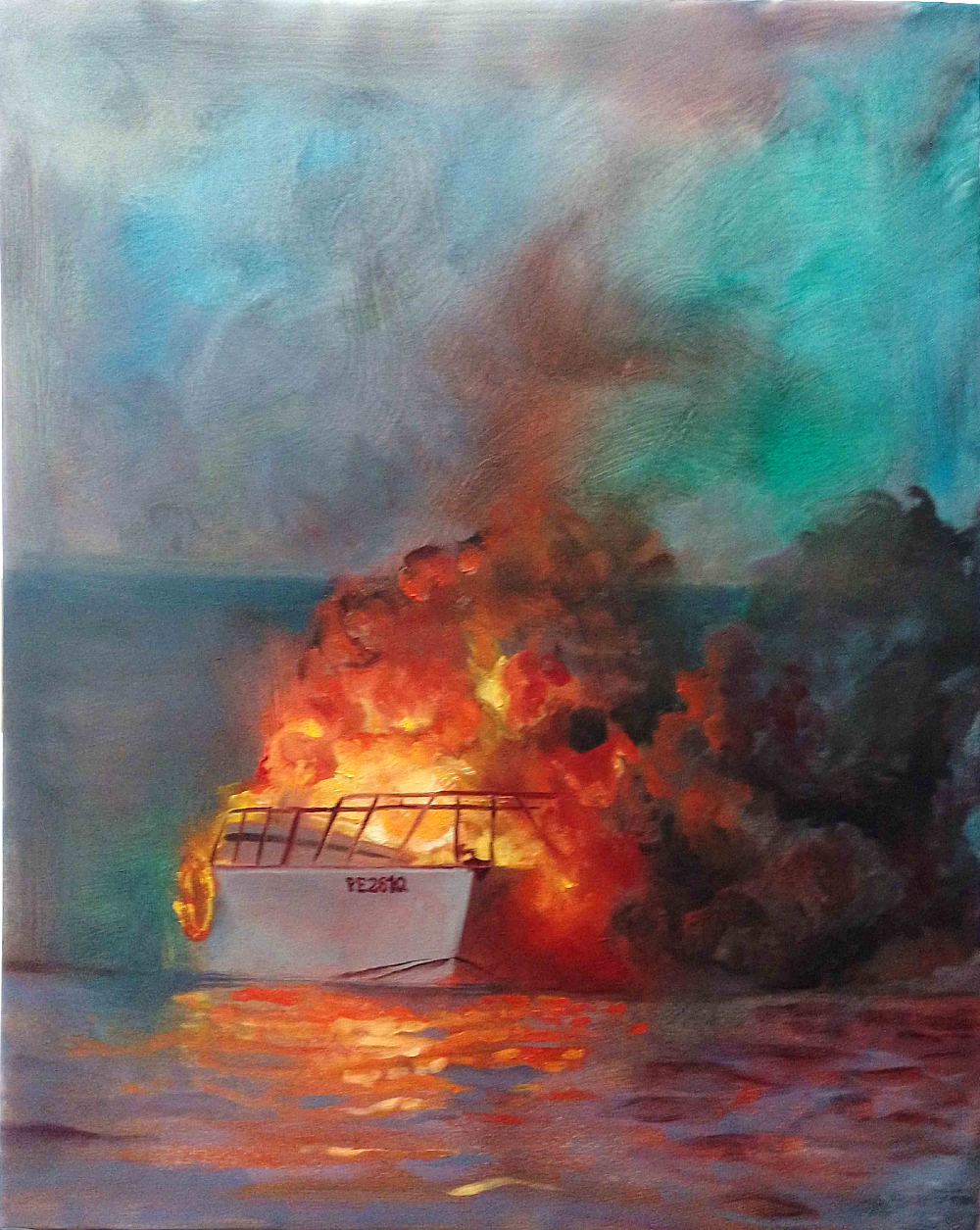 incendie à bord